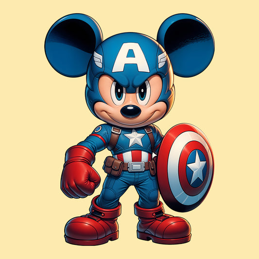 Mickey Captain America Shield T-Shirt | Mickey Super Soldier Jumper | Disney x Marvel Crossover Hoodie | PRODUCT CODE: MIWQBEHDSYU