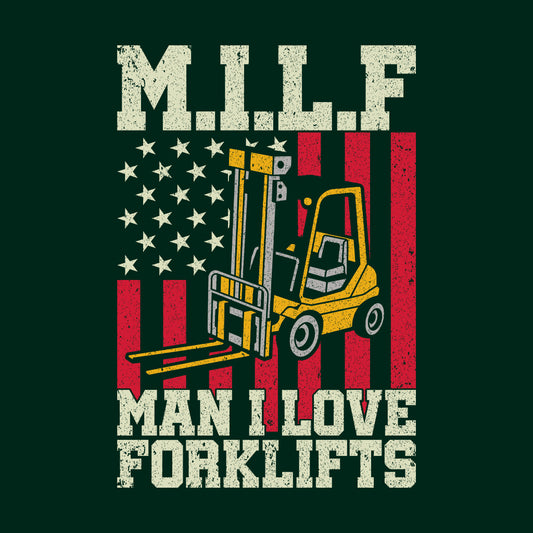MILF Man I Love Forklift Heavy Machinery Industrial Worker | PRODUCT CODE: MLFNVKROPD