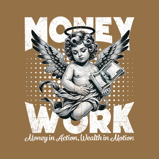 Cherub Holding $100 Bills Money Work | PRODUCT CODE: MNYWRKCHB
