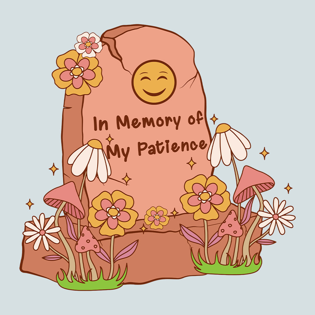 In Memory Of My Patience Floral Gravestone | PRODUCT CODE: MROYFPTNC