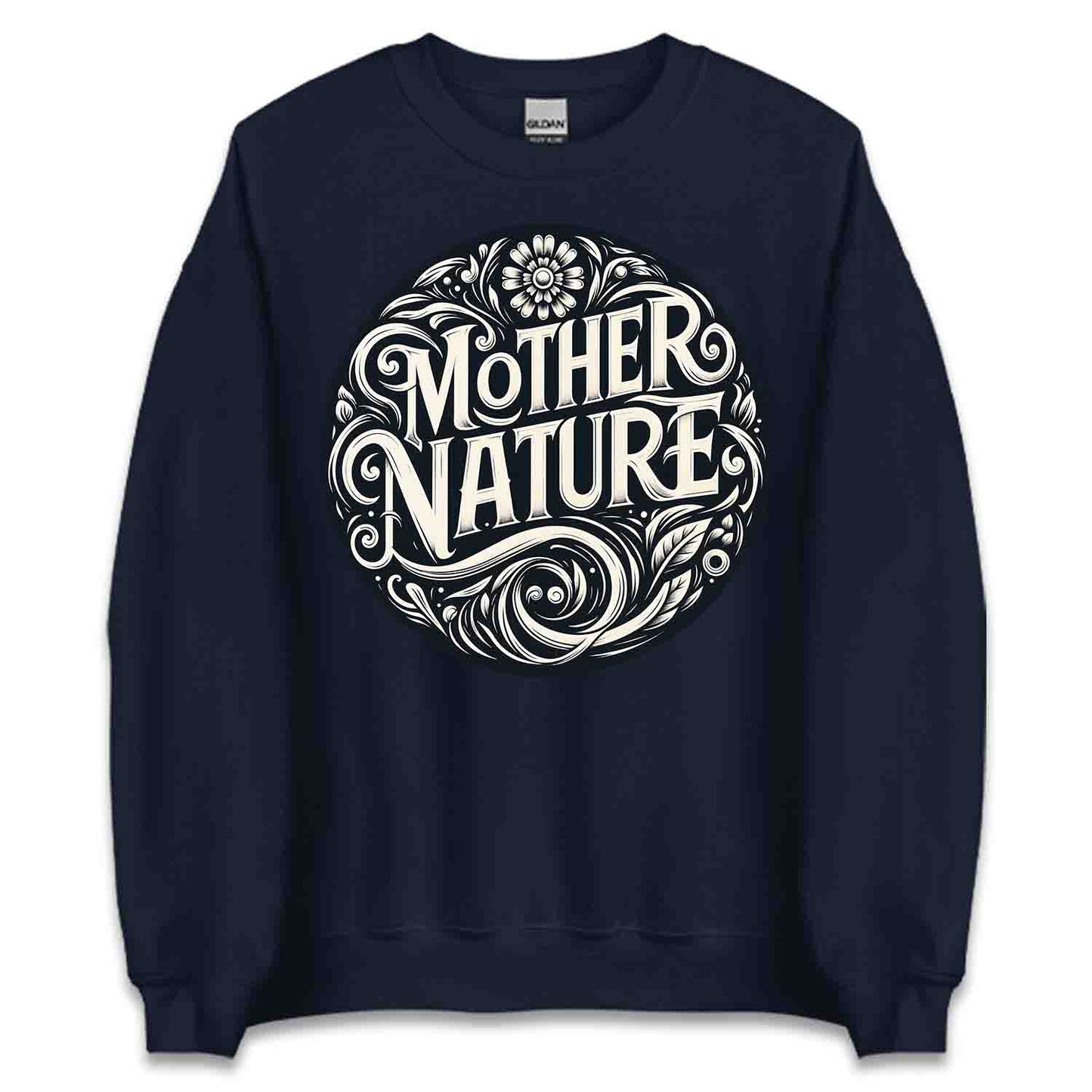 Mother Nature T-Shirt, Sweatshirt, Hoodie – Vintage Floral Eco-Friendly Earth Lover Top | PRODUCT CODE: MRTHSOWBNU