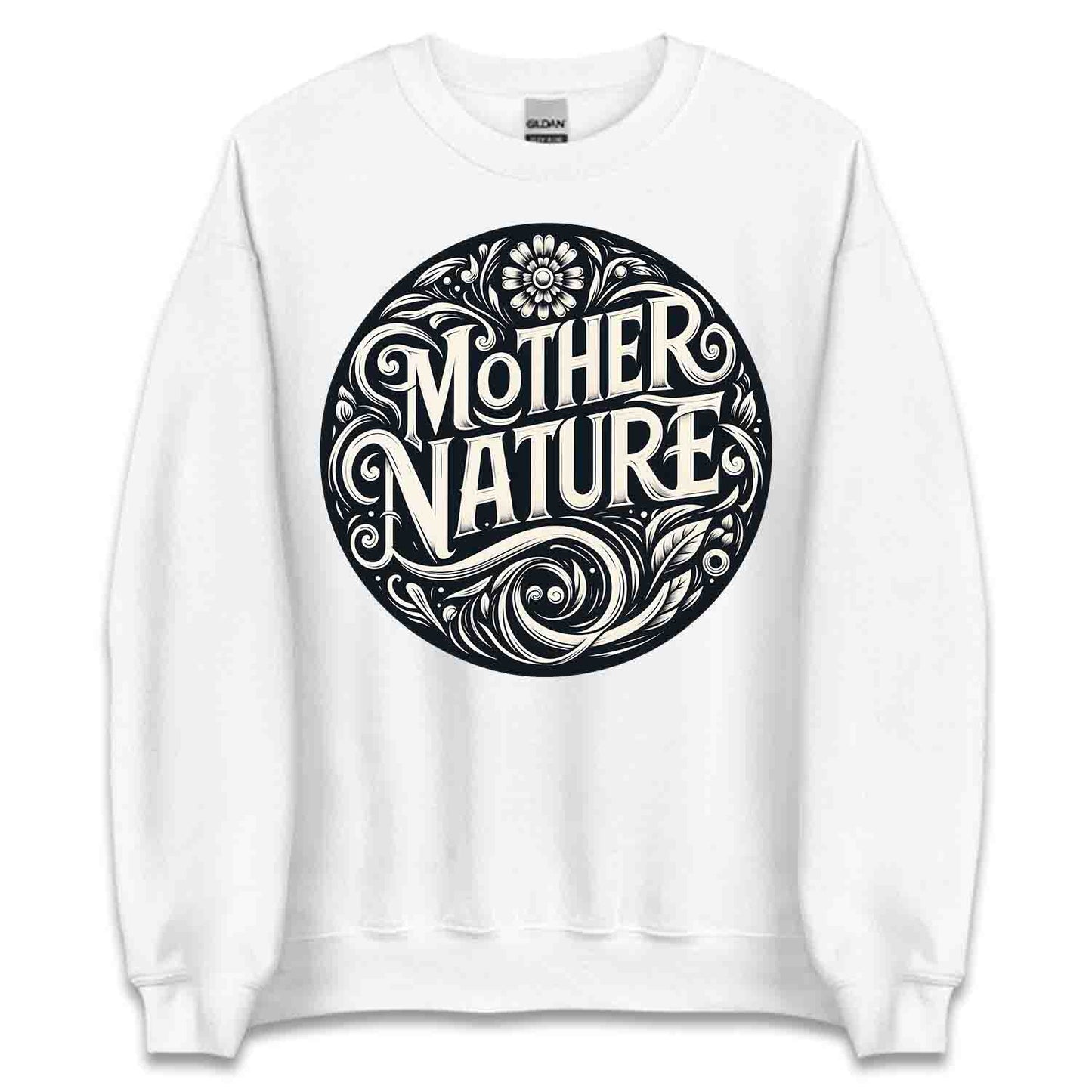 Mother Nature T-Shirt, Sweatshirt, Hoodie – Vintage Floral Eco-Friendly Earth Lover Top | PRODUCT CODE: MRTHSOWBNU