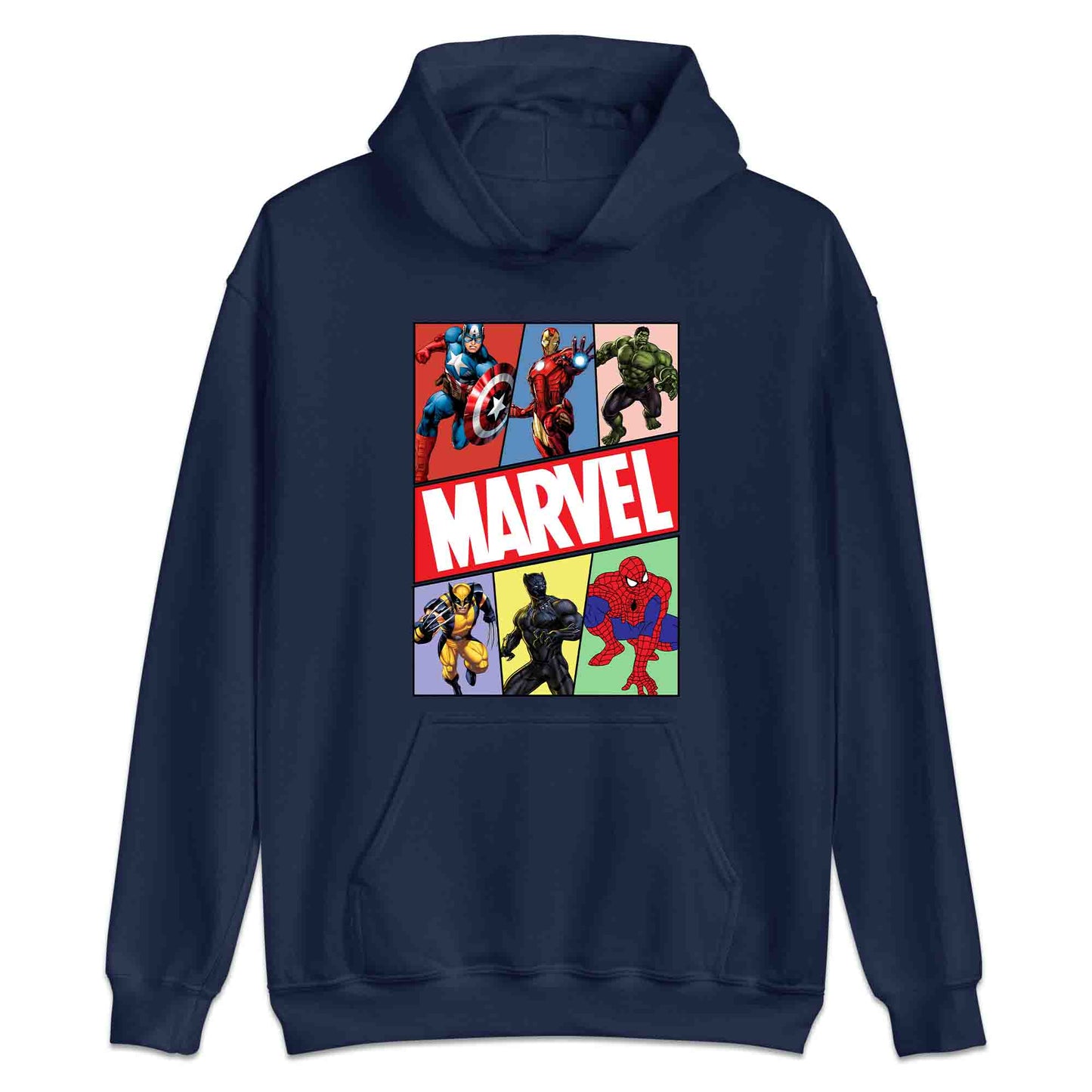 Marvel Superhero Avengers T-Shirt | Comic Book Heroes Jumper | Captain America, Iron Man, Hulk, Wolverine, Black Panther & Spider-Man Hoodie | PRODUCT CODE: MRVDSHIEPAVG