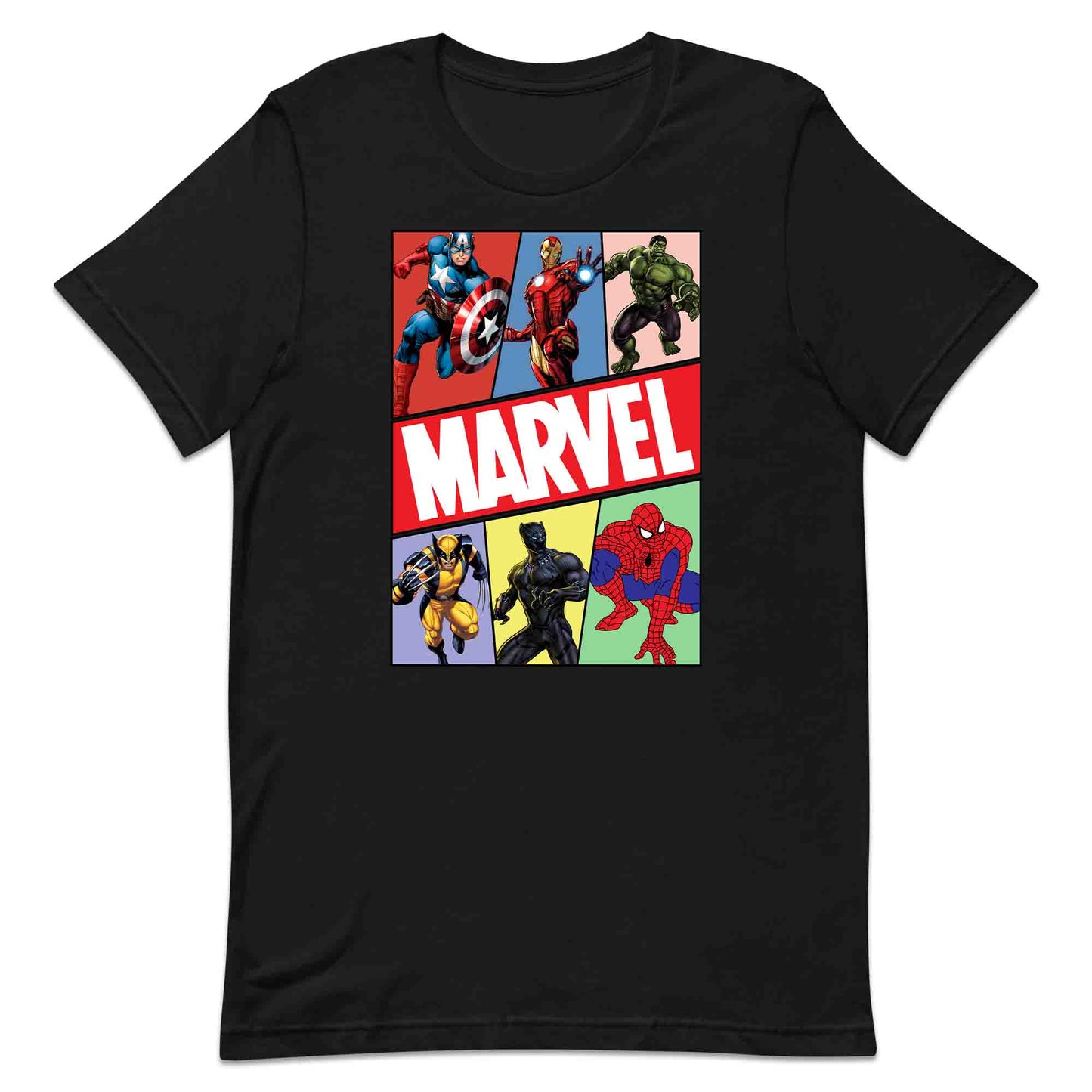 Marvel Superhero Avengers T-Shirt | Comic Book Heroes Jumper | Captain America, Iron Man, Hulk, Wolverine, Black Panther & Spider-Man Hoodie | PRODUCT CODE: MRVDSHIEPAVG