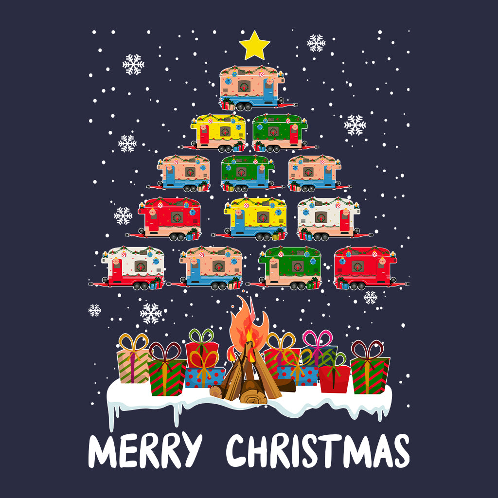 Merry Christmas Camper Tree Holiday RV Camping Festive Xmas | PRODUCT CODE: MRYCHPRERVH