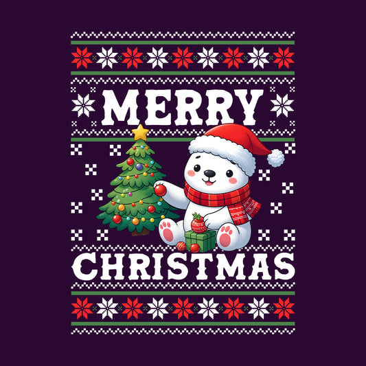 Merry Christmas Polar Bear Ugly Xmas | PRODUCT CODE: MRYCHTPLARB