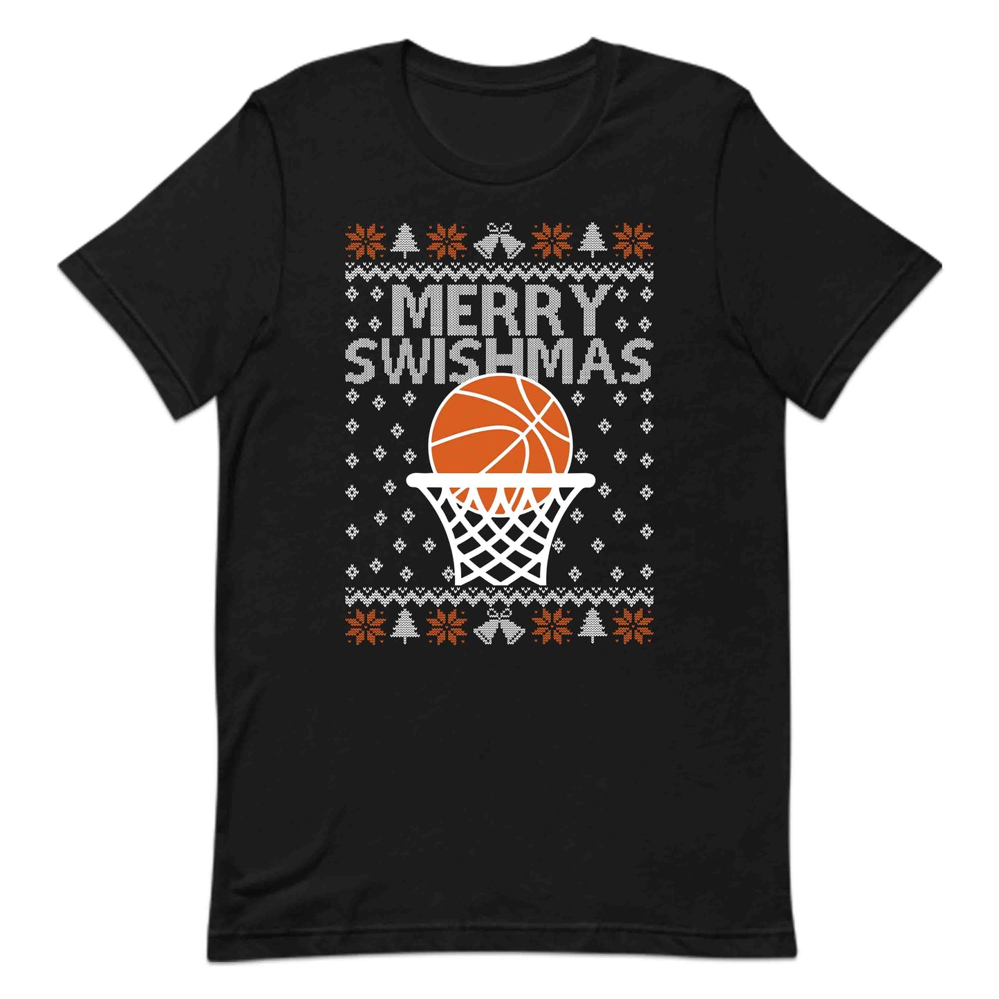 Merry Swishmas Basketball Christmas Sports Xmas | PRODUCT CODE: MRYSHWMABLK