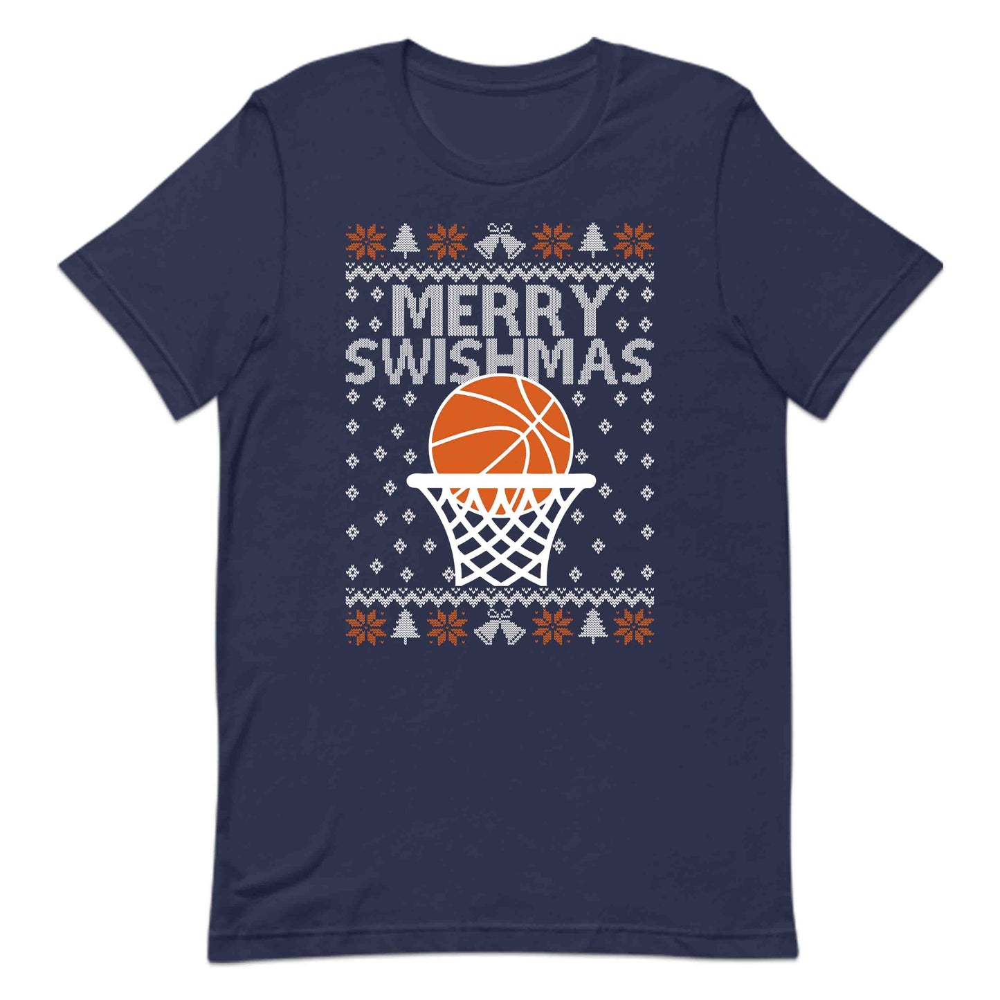 Merry Swishmas Basketball Christmas Sports Xmas | PRODUCT CODE: MRYSHWMABLK
