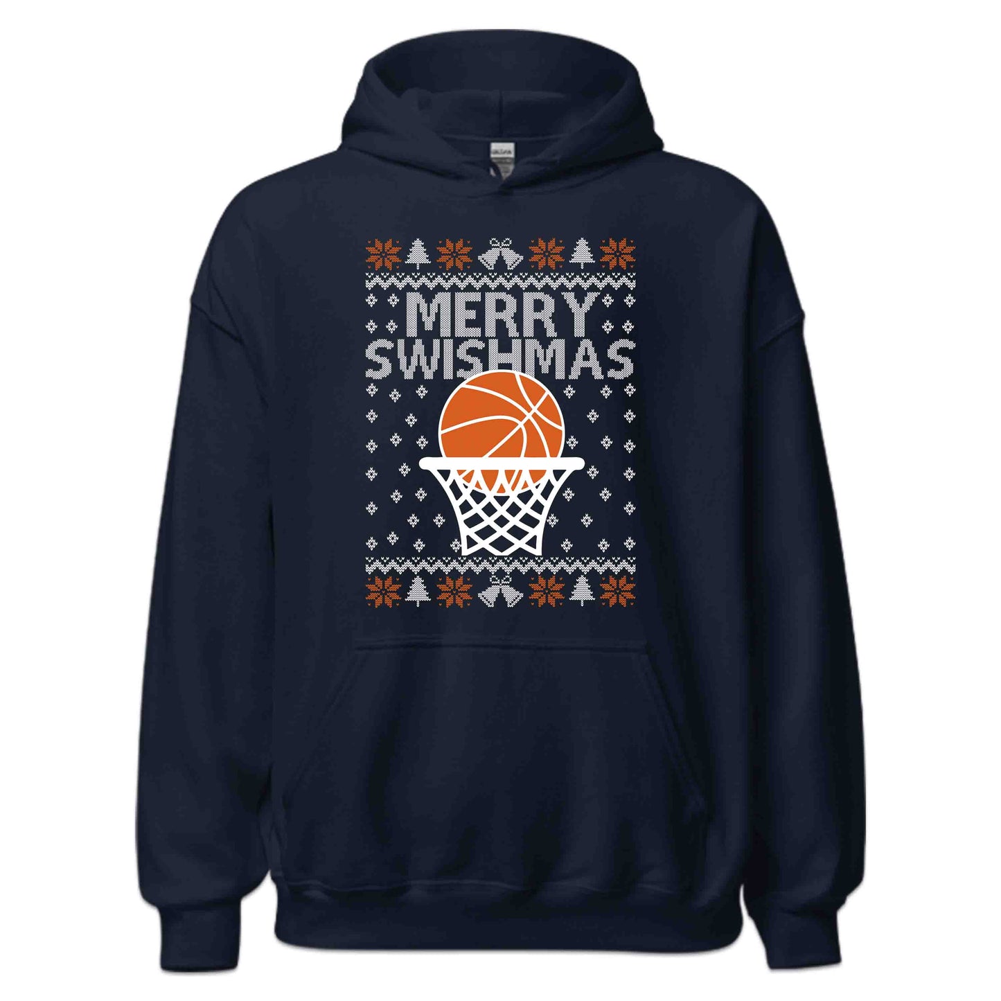 Merry Swishmas Basketball Christmas Sports Xmas | PRODUCT CODE: MRYSHWMABLK