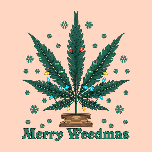 Christmas Merry Weedmas Cannabis Funny Weed Xmas | PRODUCT CODE: MRYWDMSCNB