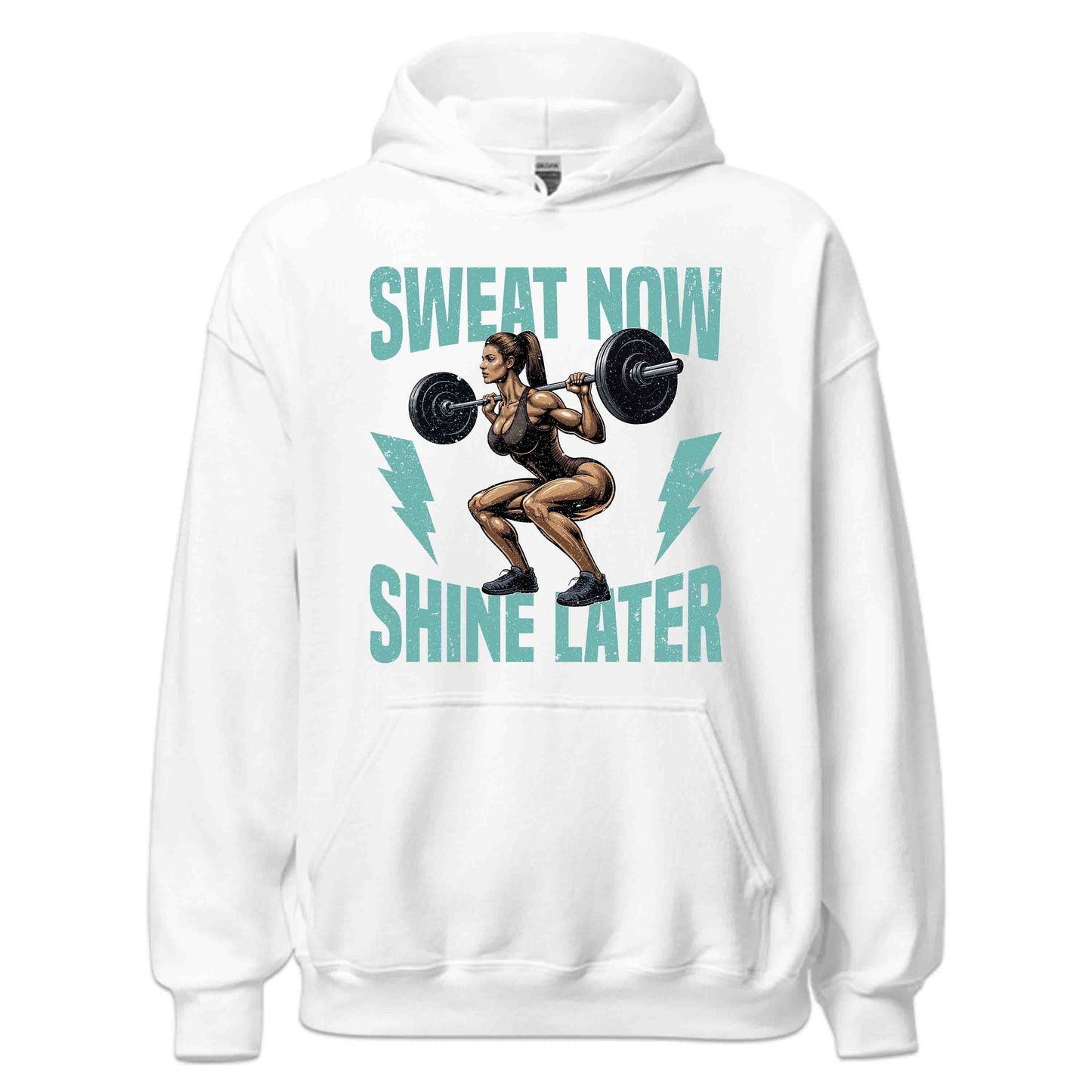 Sweat Now Shine Later Gym Fitness Enthusiasts Inspirational Quote | PRODUCT CODE: MTNSWOILATEY