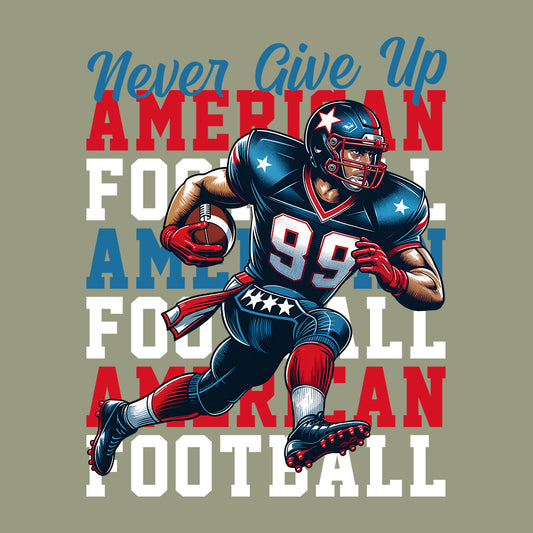 Motivational American Football Never Give Up | PRODUCT CODE: MTVLAMRCNVGS