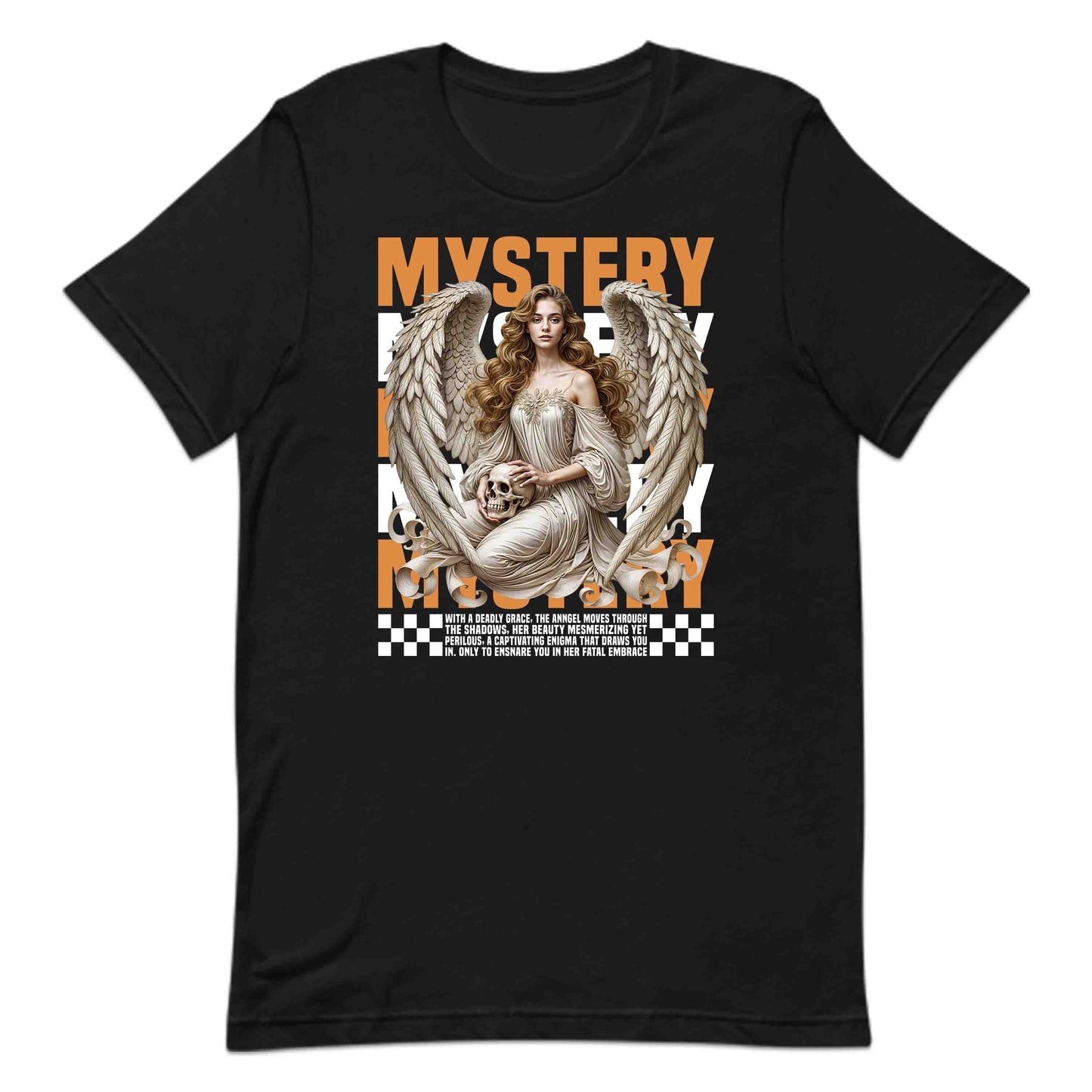 Mysterious Angel Gothic Elegance Winged Angel & Skull Dark Fantasy | PRODUCT CODE: MTYSANGLOHC