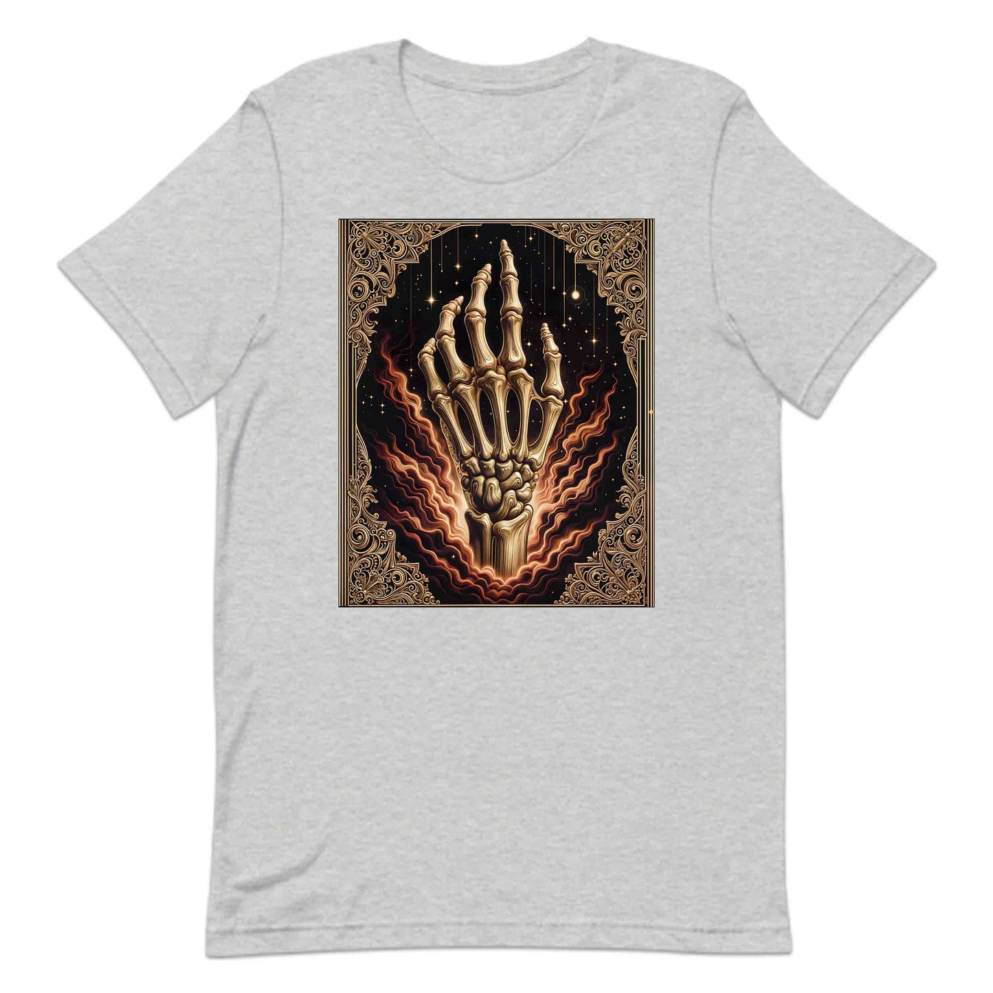 Mystical Skeleton Hand Gothic Celestial Bone Vintage Occult Aesthetic Dark Fantasy Skull | PRODUCT CODE: MTYSCKNHDN