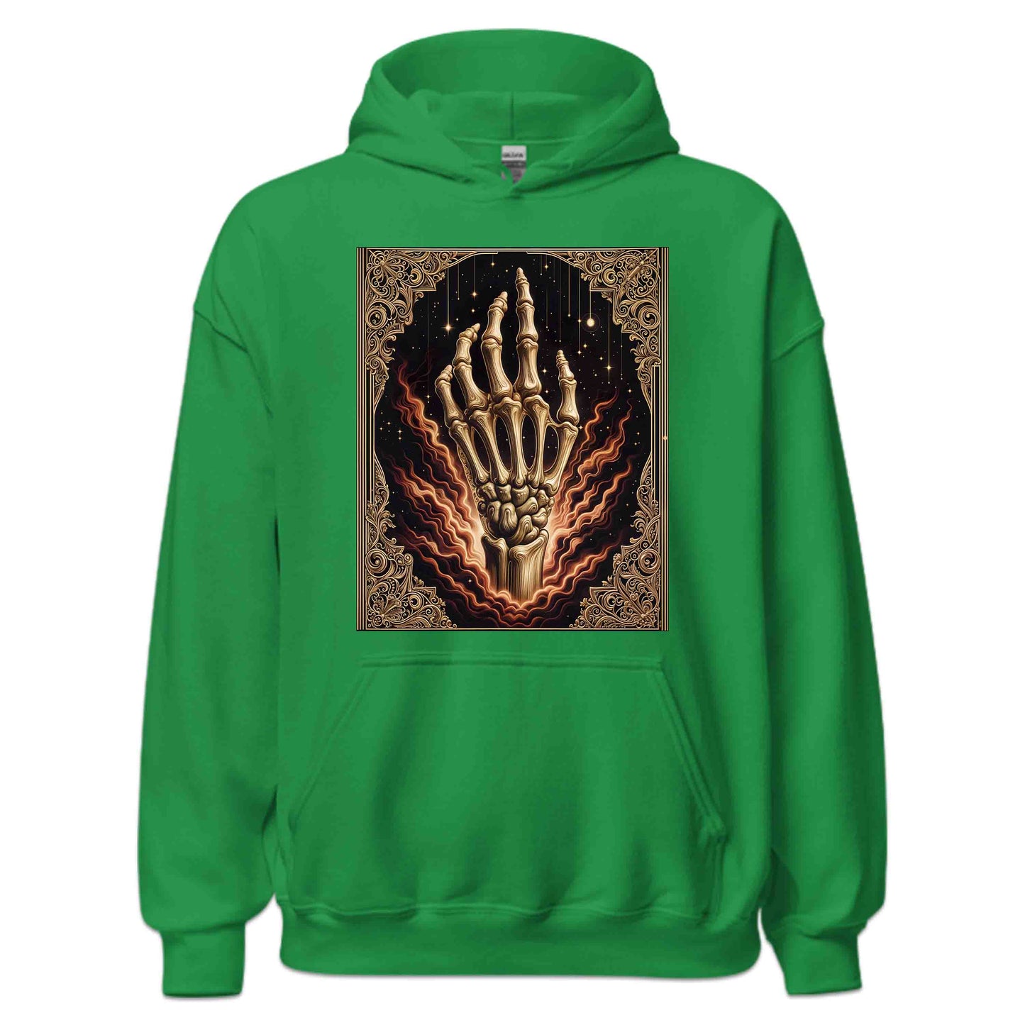 Mystical Skeleton Hand Gothic Celestial Bone Vintage Occult Aesthetic Dark Fantasy Skull | PRODUCT CODE: MTYSCKNHDN