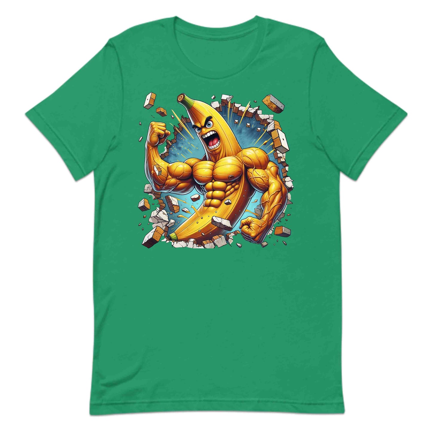 Muscle Banana Breaking Through Wall 3D Realistic Banana | PRODUCT CODE: MUSBNRKNGTHR