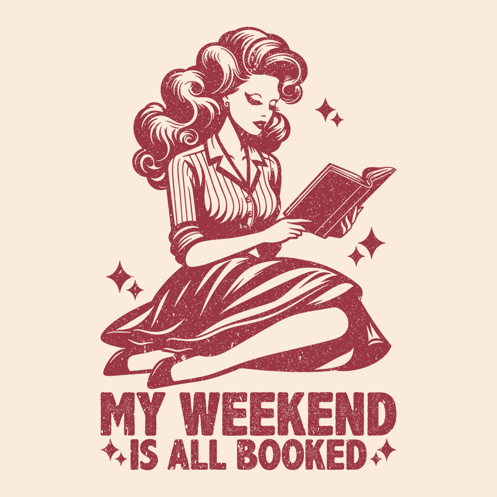 My Weekend is All Booked Vintage Reading Introverts & Avid Readers Banned Books | PRODUCT CODE: MWKENDOBVJE