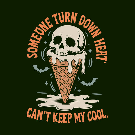 Melting Skull Ice Cream T-Shirt, Spooky Summer Sweatshirt, Horror Humor Hoodie | PRODUCT CODE: MWKJERHCJ