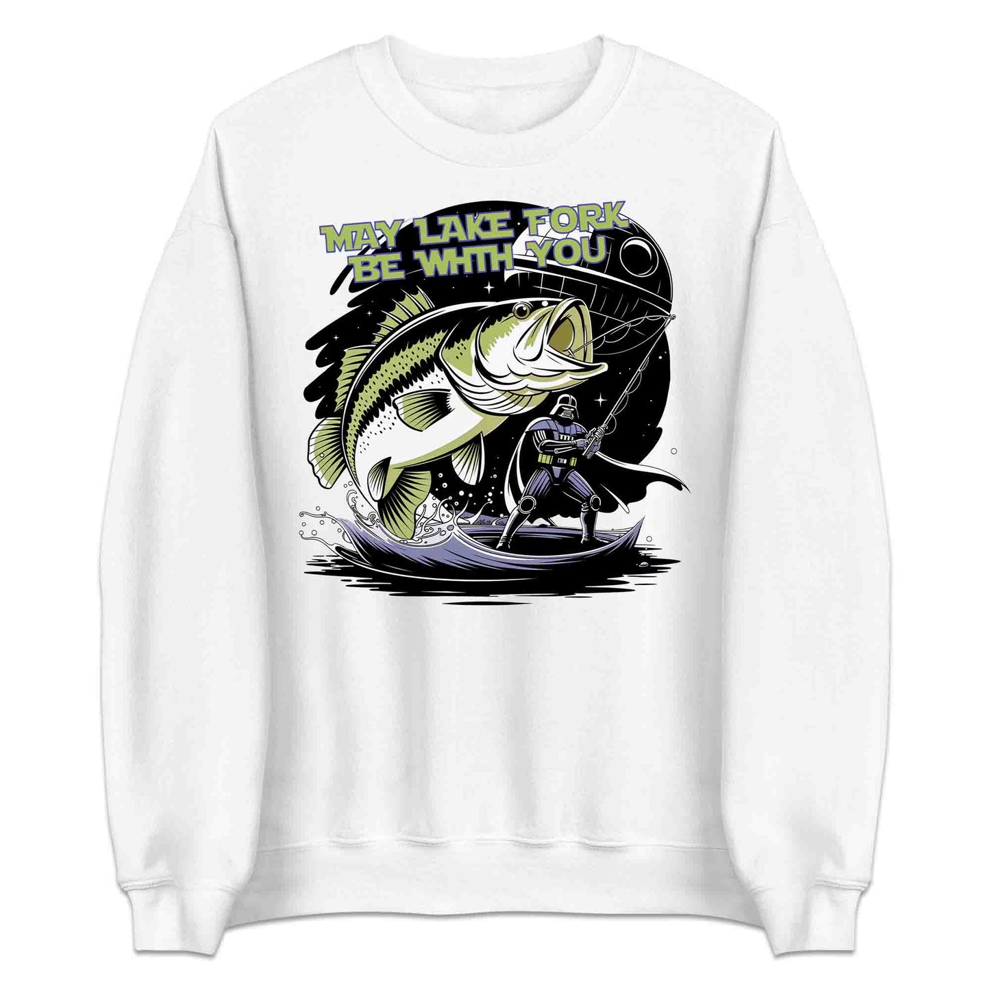 May Lake Fork Be With You T-Shirt | Star Wars Fishing Jumper | Darth Vader Angler Hoodie | PRODUCT CODE: MYDRKTVAEW