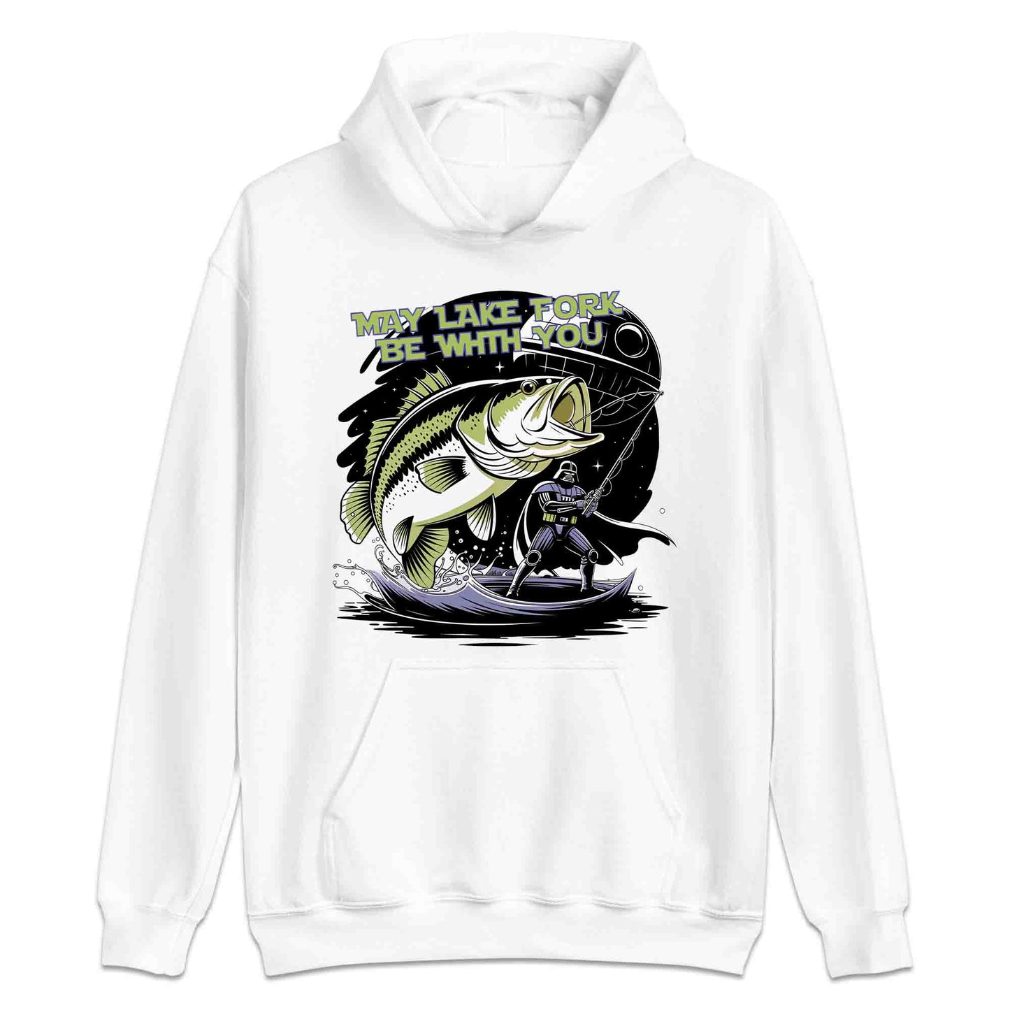 May Lake Fork Be With You T-Shirt | Star Wars Fishing Jumper | Darth Vader Angler Hoodie | PRODUCT CODE: MYDRKTVAEW
