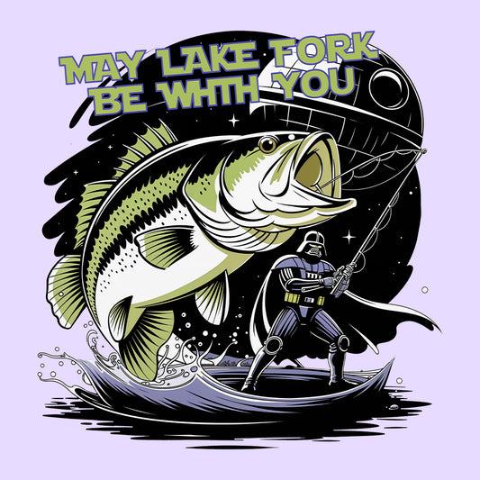 May Lake Fork Be With You T-Shirt | Star Wars Fishing Jumper | Darth Vader Angler Hoodie | PRODUCT CODE: MYDRKTVAEW
