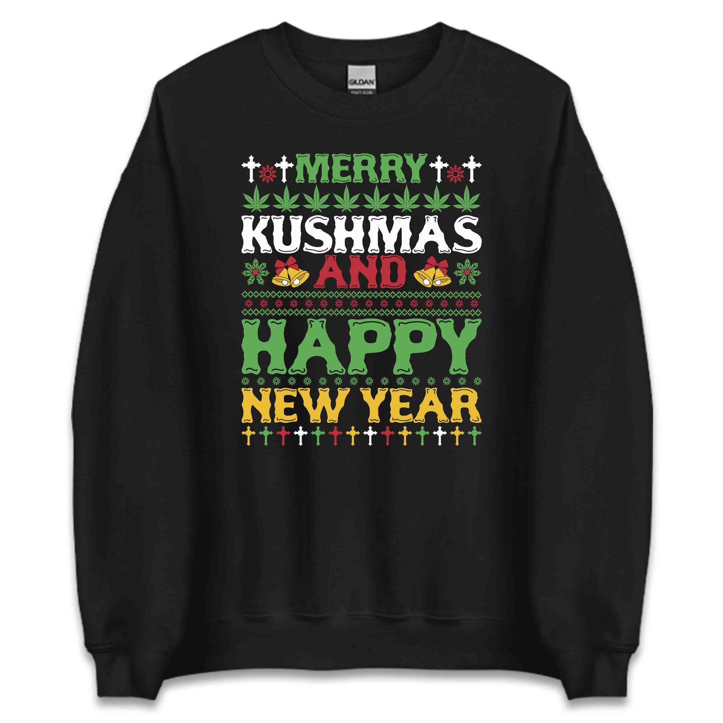 Christmas Merry Kushmas Happy New Year Cannabis Xmas Cheer | PRODUCT CODE: MYKSHMPYNW