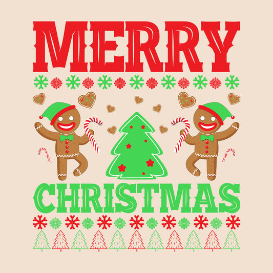Merry Christmas Gingerbread Man Xmas Candy Can | PRODUCT CODE: MYRCHGNRBDA