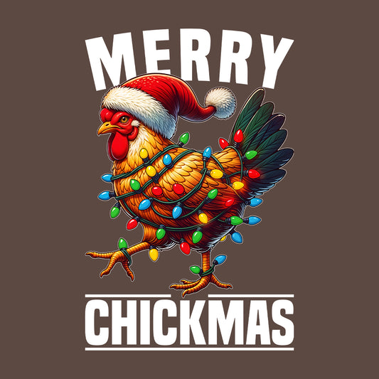 Merry Chickmas Christmas Chicken Xmas Farm Animal | PRODUCT CODE: MYRCHKRMNL
