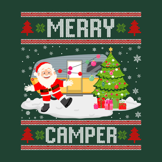 Merry Camper Christmas Holiday RV Santa Camping Xmas | PRODUCT CODE: MYRCHPREMS