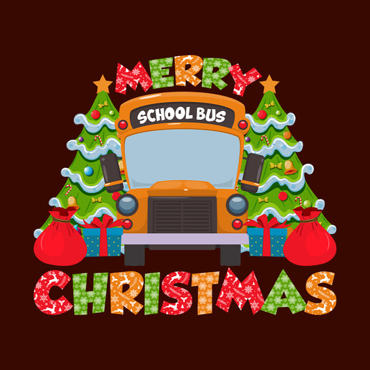 Merry Christmas School Bus Driver Xmas Festive Holiday | PRODUCT CODE: MYRCHSHLOBU