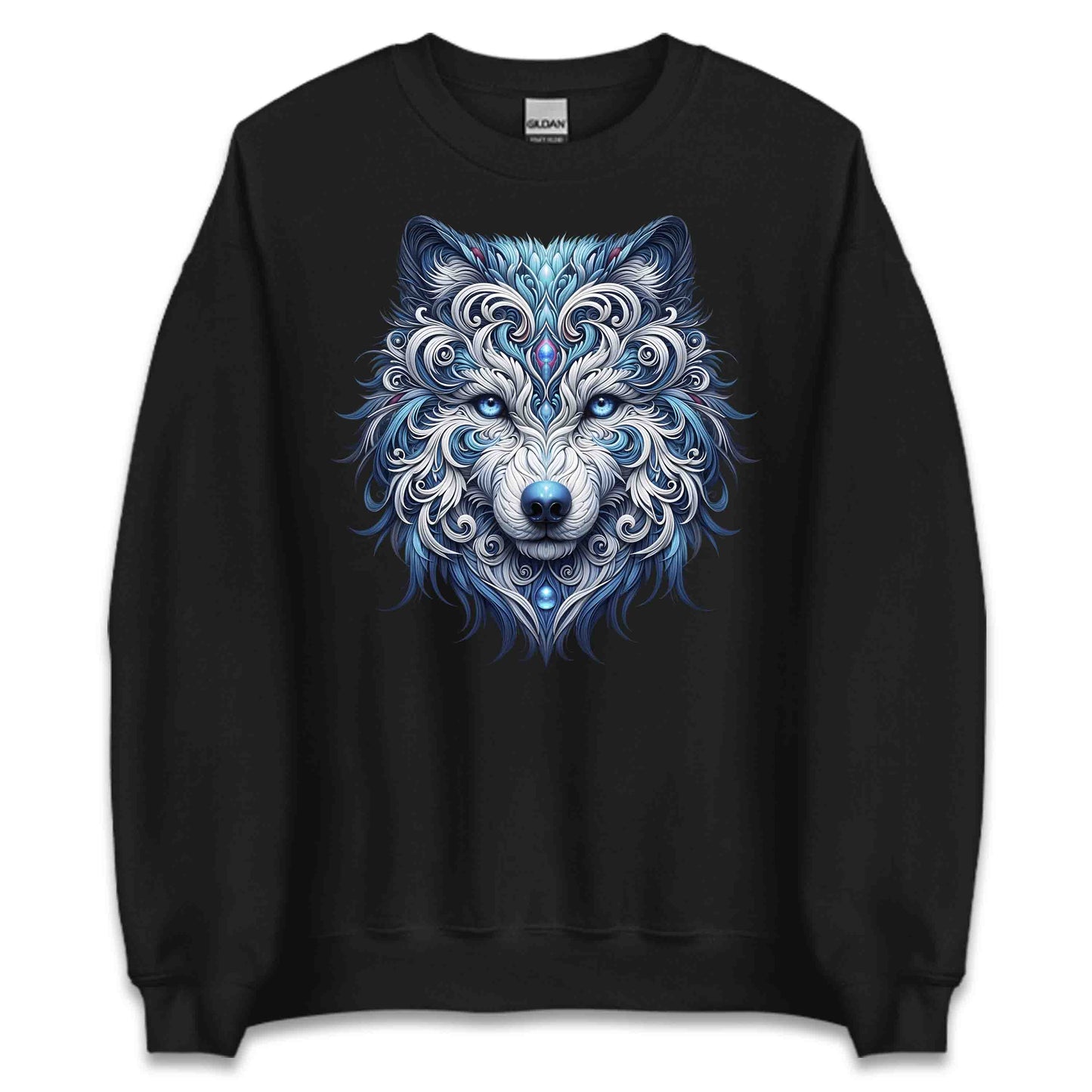 Mystical Wolf Husky Mandala Artistic Tribal Husky Wolfdogs | PRODUCT CODE: MYTSLWOFHKY