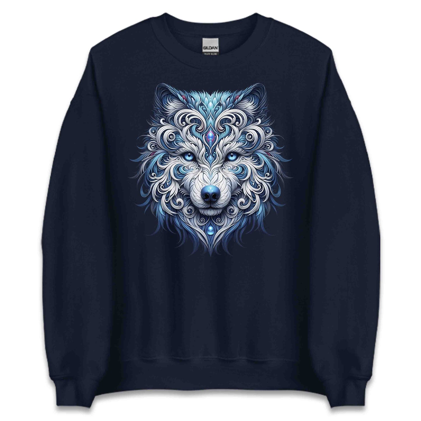 Mystical Wolf Husky Mandala Artistic Tribal Husky Wolfdogs | PRODUCT CODE: MYTSLWOFHKY
