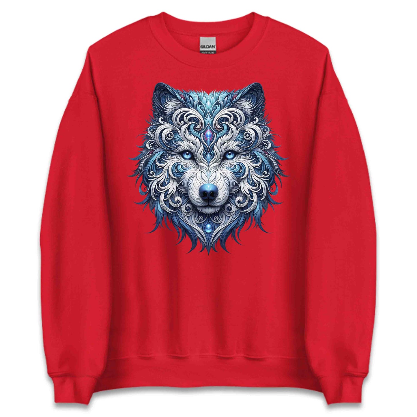 Mystical Wolf Husky Mandala Artistic Tribal Husky Wolfdogs | PRODUCT CODE: MYTSLWOFHKY
