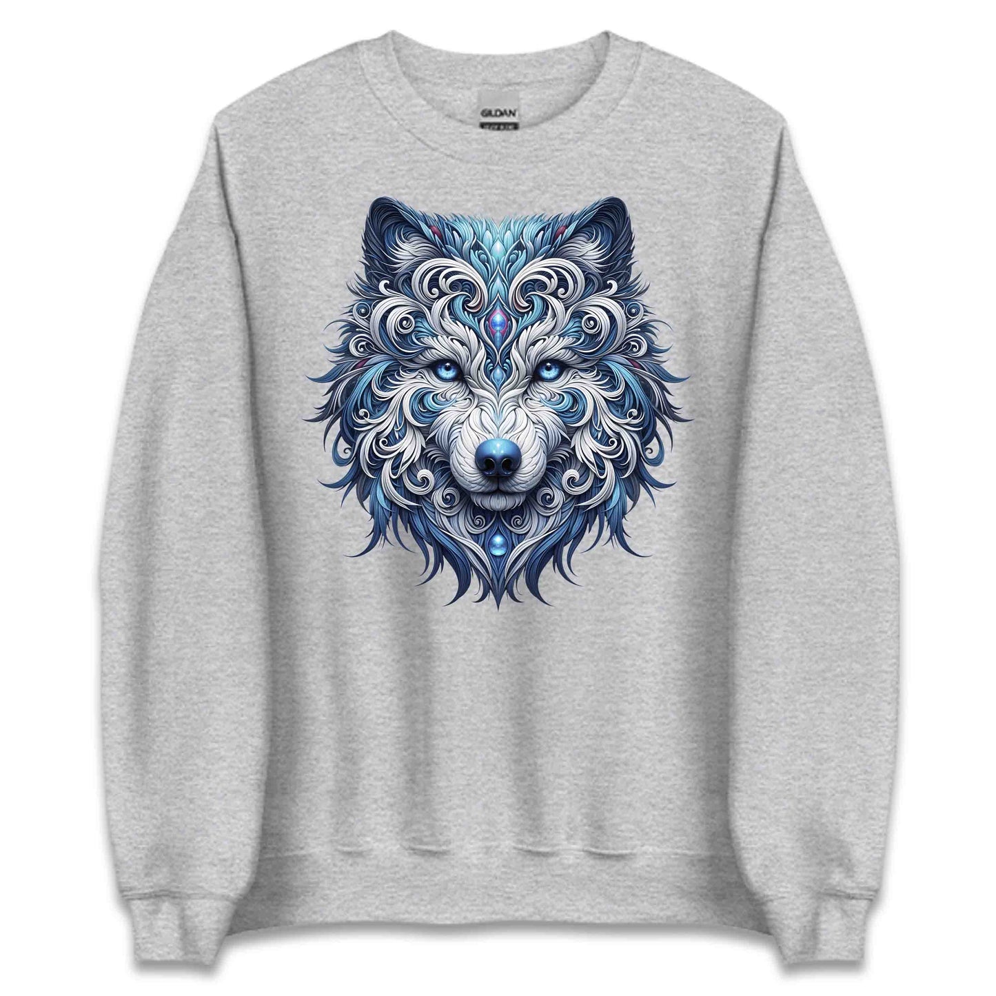 Mystical Wolf Husky Mandala Artistic Tribal Husky Wolfdogs | PRODUCT CODE: MYTSLWOFHKY