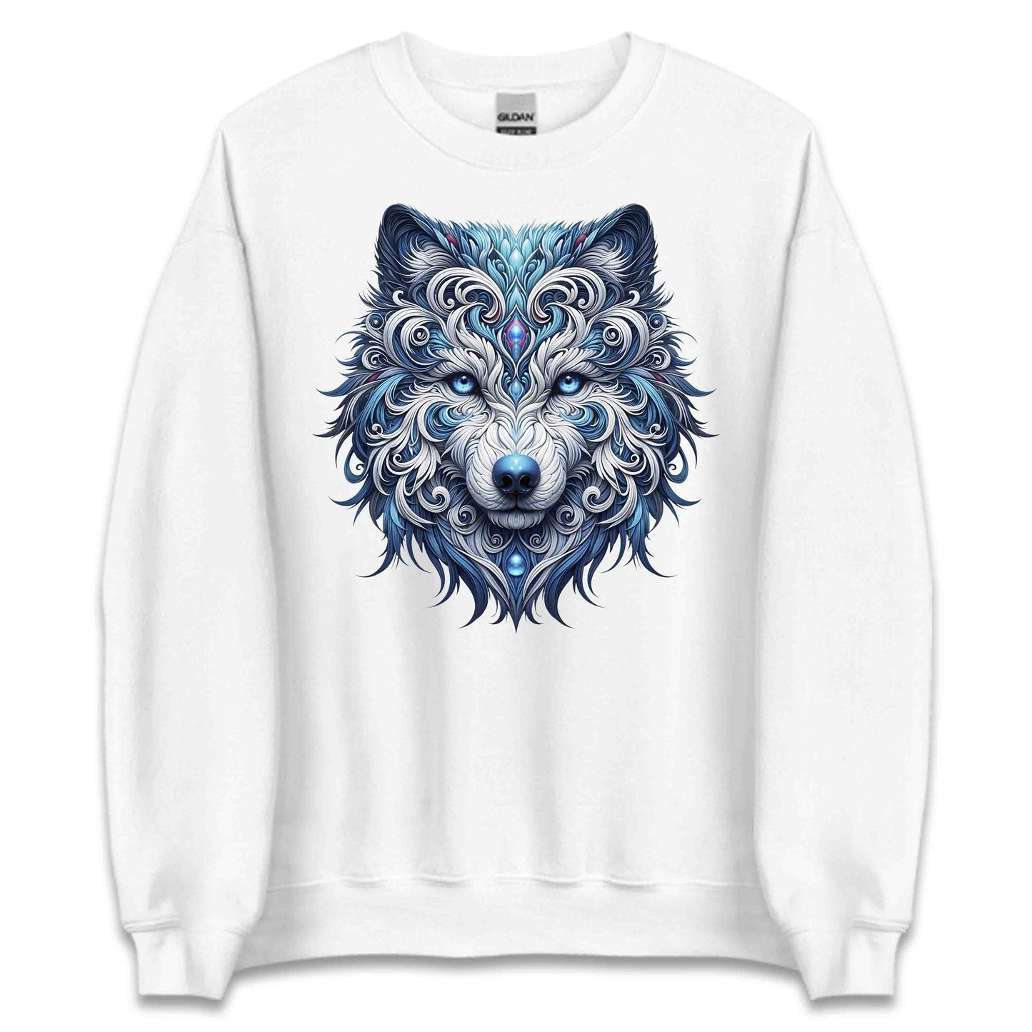 Mystical Wolf Husky Mandala Artistic Tribal Husky Wolfdogs | PRODUCT CODE: MYTSLWOFHKY