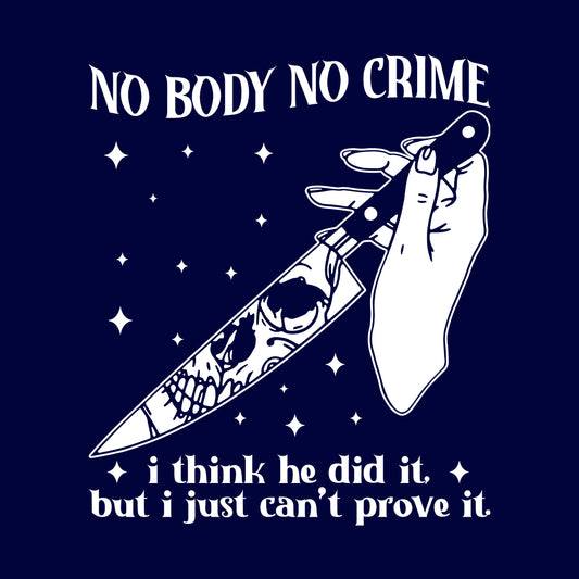 No Body No Crime Skeleton Knife Tylor Halloween |  PRODUCT CODE: NBDCRSWEH