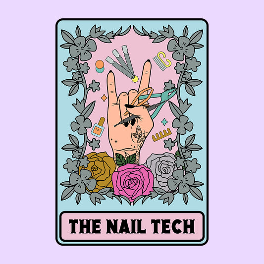 Nail Tech Tarot Card Mystic Artist | PRODUCT CODE: NLIATRCDA