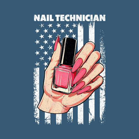 Nail Technician 4th Of July Nail Art American Flag | PRODUCT CODE: NLTCHAMRFL