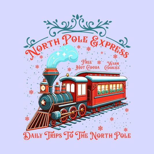 Retro Christmas North Pole Express Xmas | PRODUCT CODE: NRTPLEXCHM