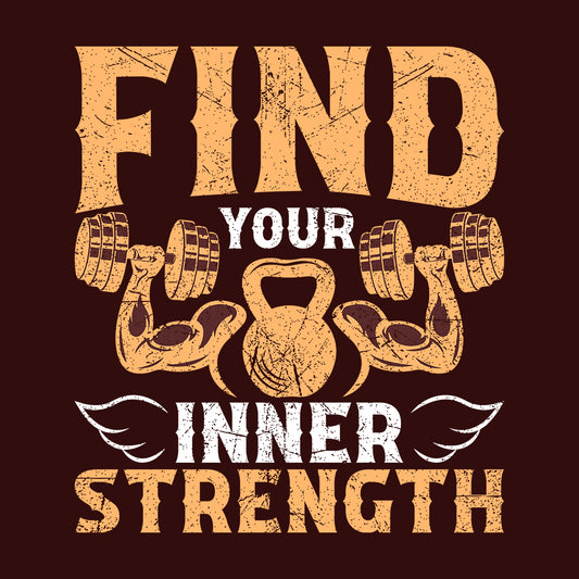 Inspirational Gym Find Your Inner Strength Motivational Fitness | PRODUCT CODE: NSPRTGMYFND