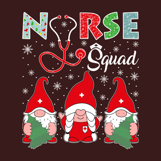 Nurse Squad Christmas Gnome Festive Medical Xmas Gnome Nurse | PRODUCT CODE: NSRUWDQGNCH
