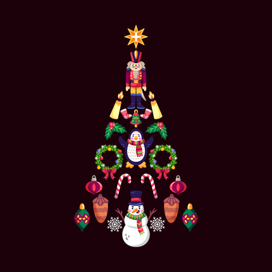 Nutcracker Christmas Tree Penguin Snowman Festive Candy Cane Xmas | PRODUCT CODE: NTCKRCMSPGU