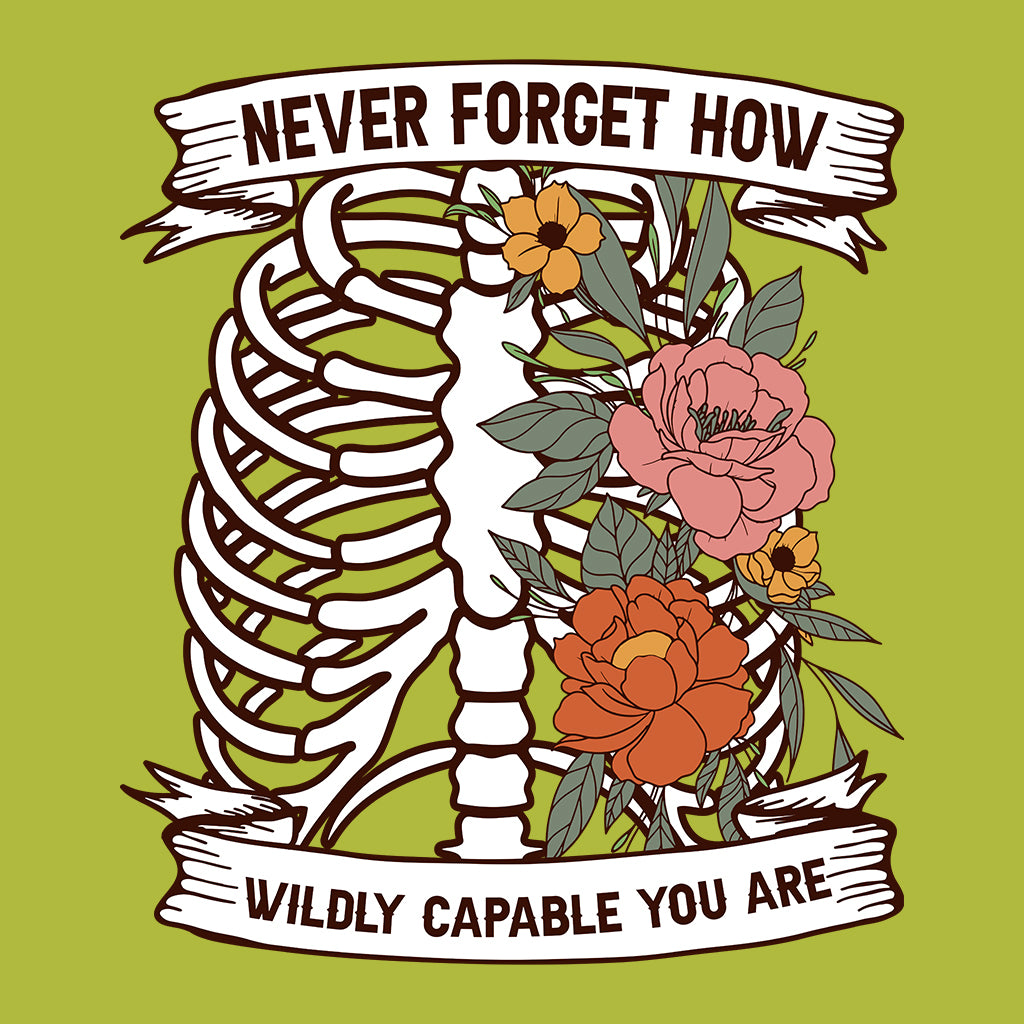 Floral Human Rib Cage Mental Health | PRODUCT CODE: NVRFGTHWC