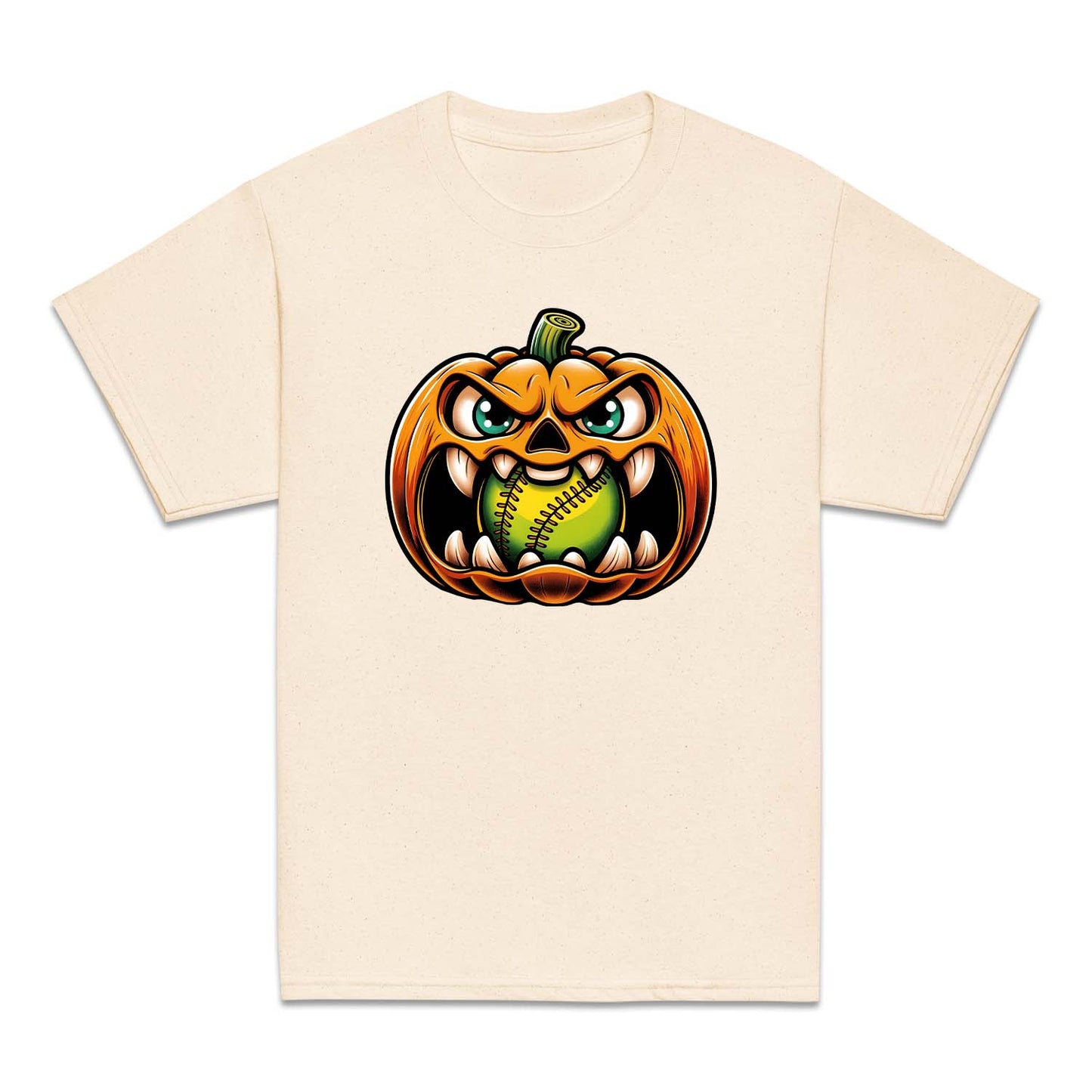 Pumpkin Baseball Spooky Face Halloween | PRODUCT CODE: PKMBSLHWON