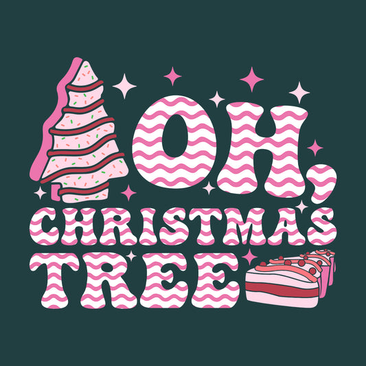 Oh Christmas Tree Pink Xmas Tree Cake | PRODUCT CODE: OCRTEKAFVTS