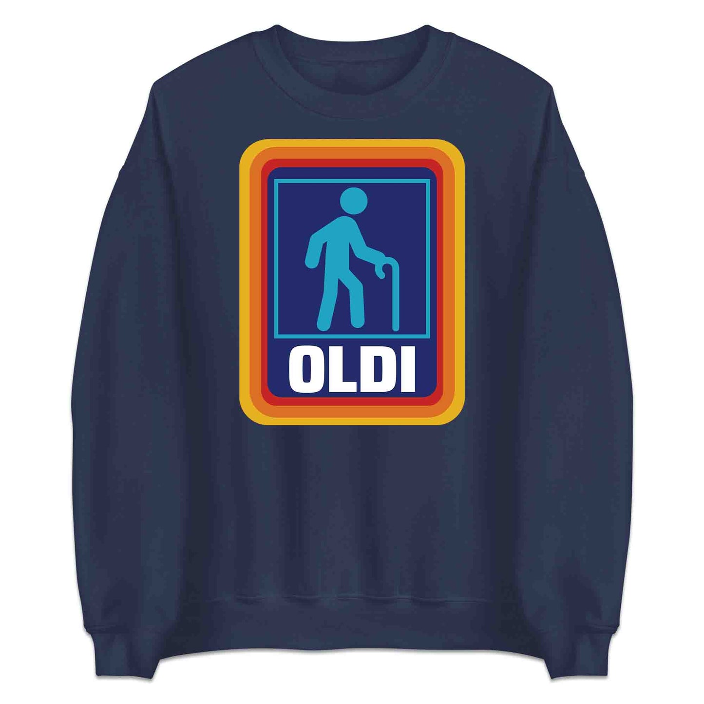 OLDI Funny Retirement T-Shirt | Aldi Parody Jumper | Hilarious Grocery Spoof Hoodie | PRODUCT CODE: OIEBRJHANCEJ