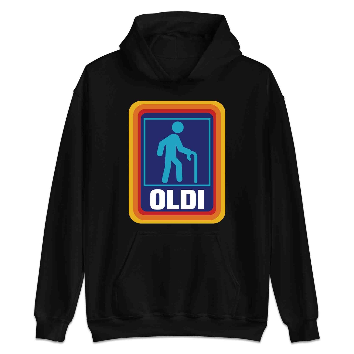 OLDI Funny Retirement T-Shirt | Aldi Parody Jumper | Hilarious Grocery Spoof Hoodie | PRODUCT CODE: OIEBRJHANCEJ