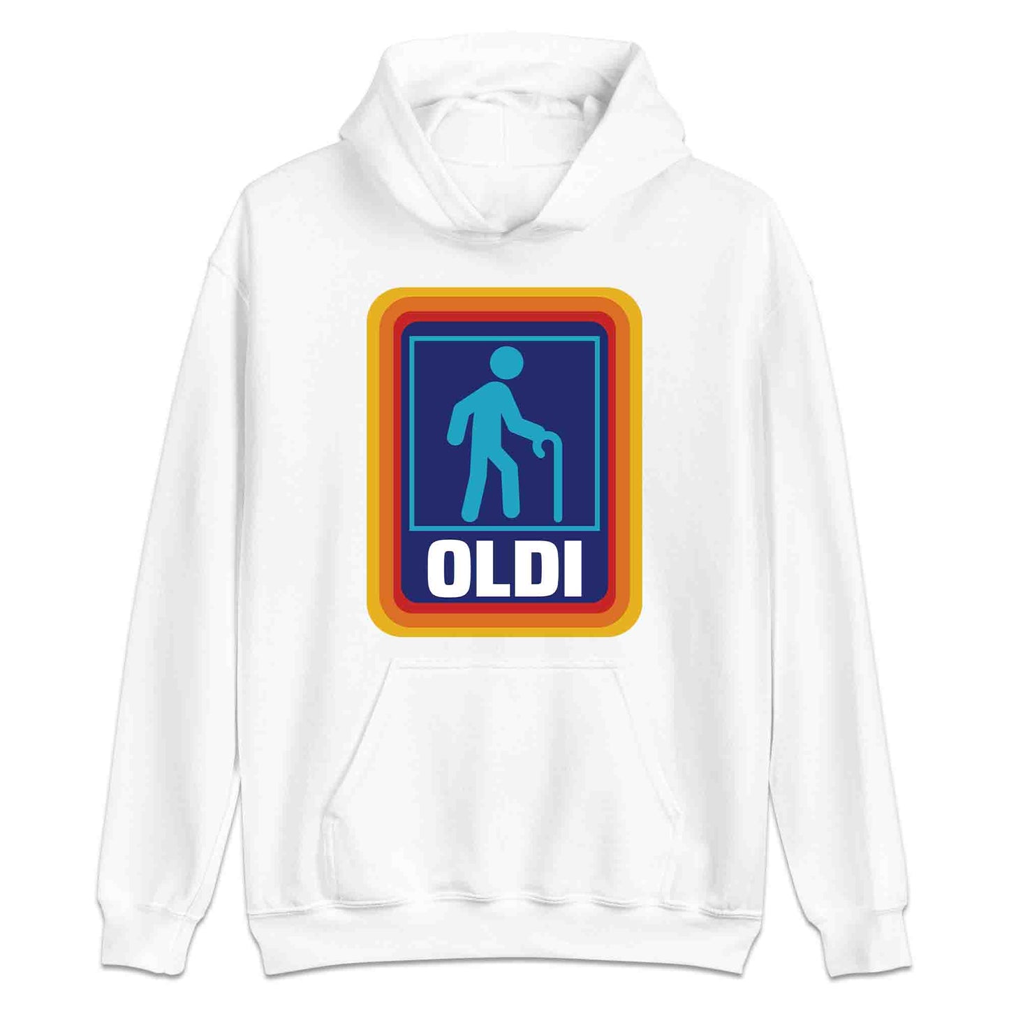 OLDI Funny Retirement T-Shirt | Aldi Parody Jumper | Hilarious Grocery Spoof Hoodie | PRODUCT CODE: OIEBRJHANCEJ