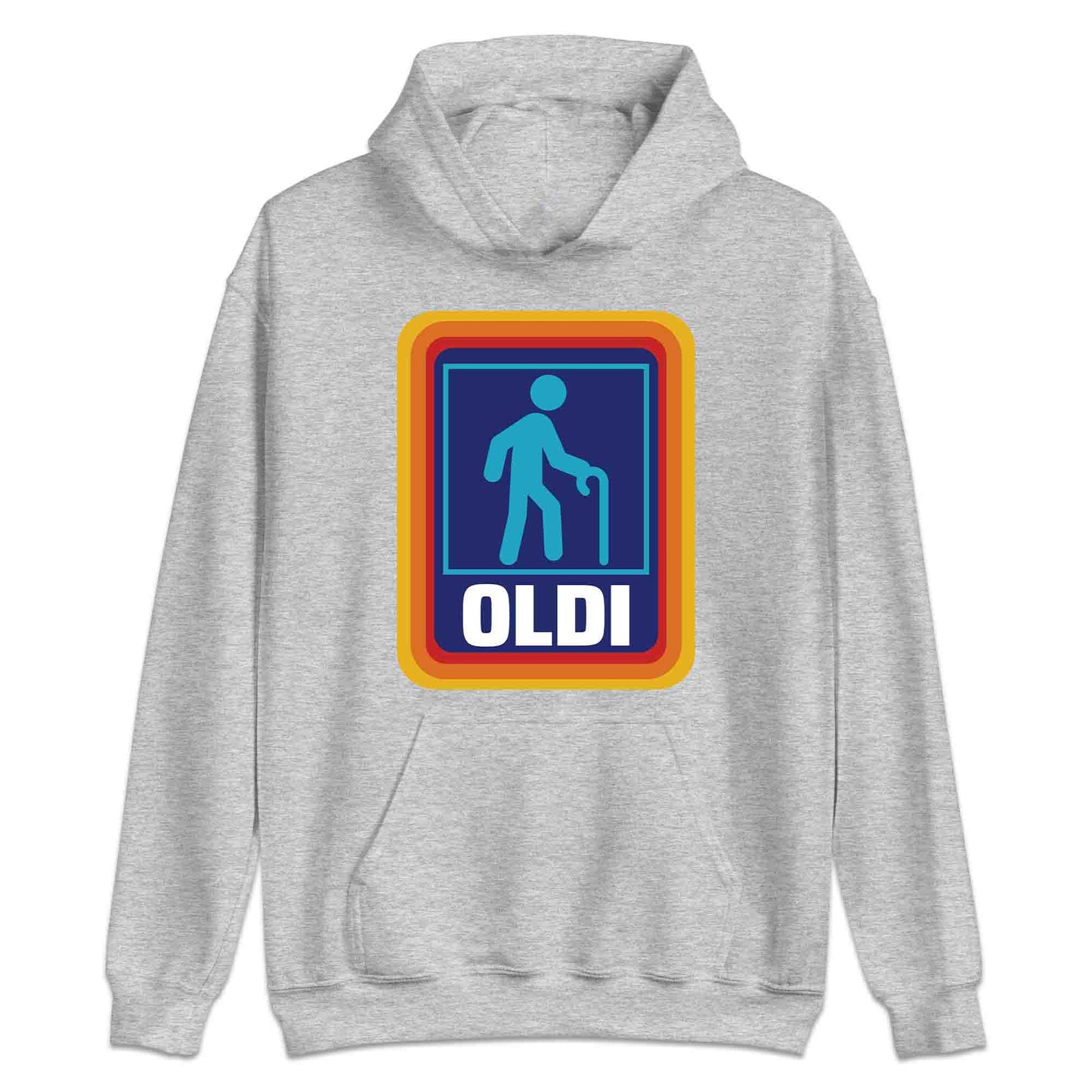 OLDI Funny Retirement T-Shirt | Aldi Parody Jumper | Hilarious Grocery Spoof Hoodie | PRODUCT CODE: OIEBRJHANCEJ