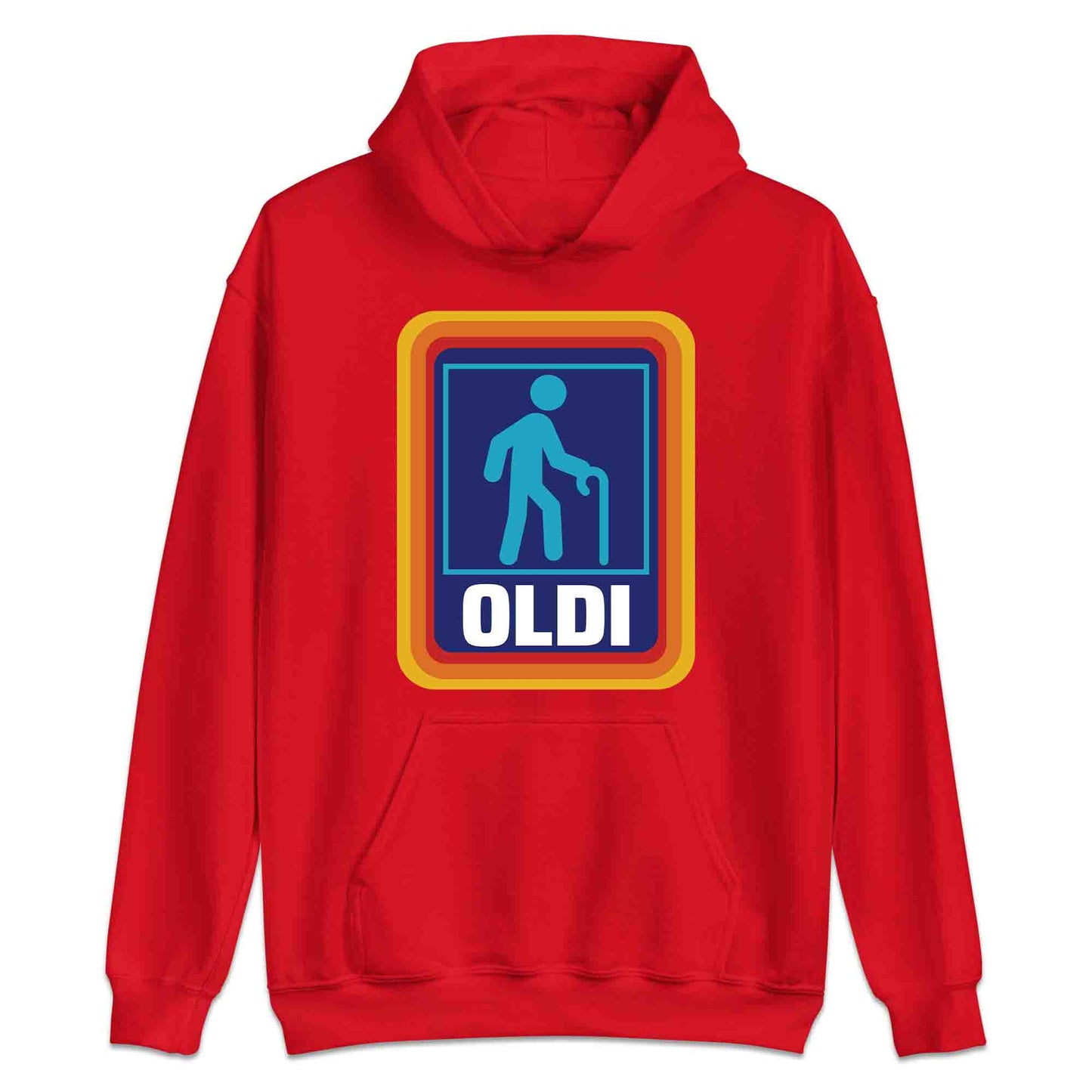 OLDI Funny Retirement T-Shirt | Aldi Parody Jumper | Hilarious Grocery Spoof Hoodie | PRODUCT CODE: OIEBRJHANCEJ